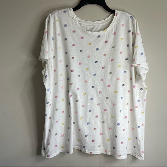 Women’s Sonoma 2X Colorful Polka Dot T-Shirt - Picture 1 of 3